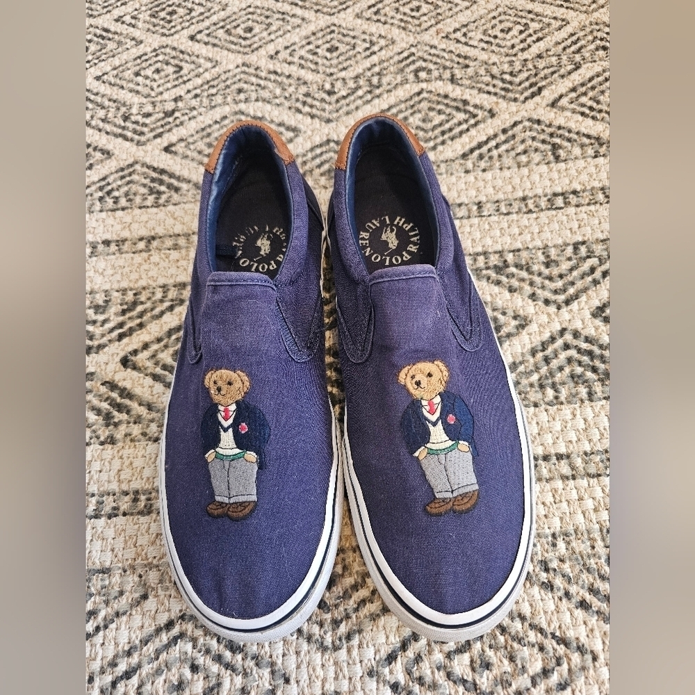 Polo Ralph Lauren Polo Bear Thompson Slip-On Sneaker Shoes Soze 8D
